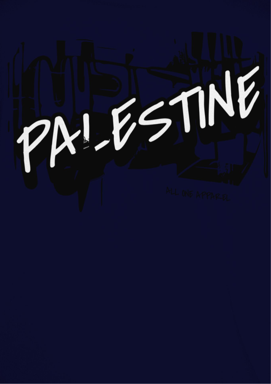 3D Bold Palestine statement T-shirt-