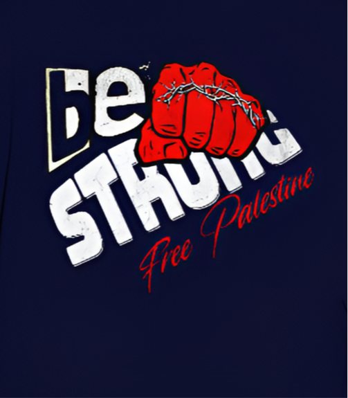 Be strong graphic tee in navy