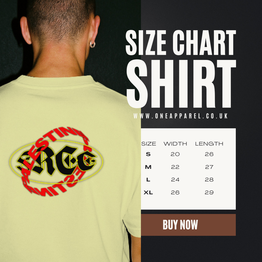 Free Palestine - distorted Text Graphic Tee in off white