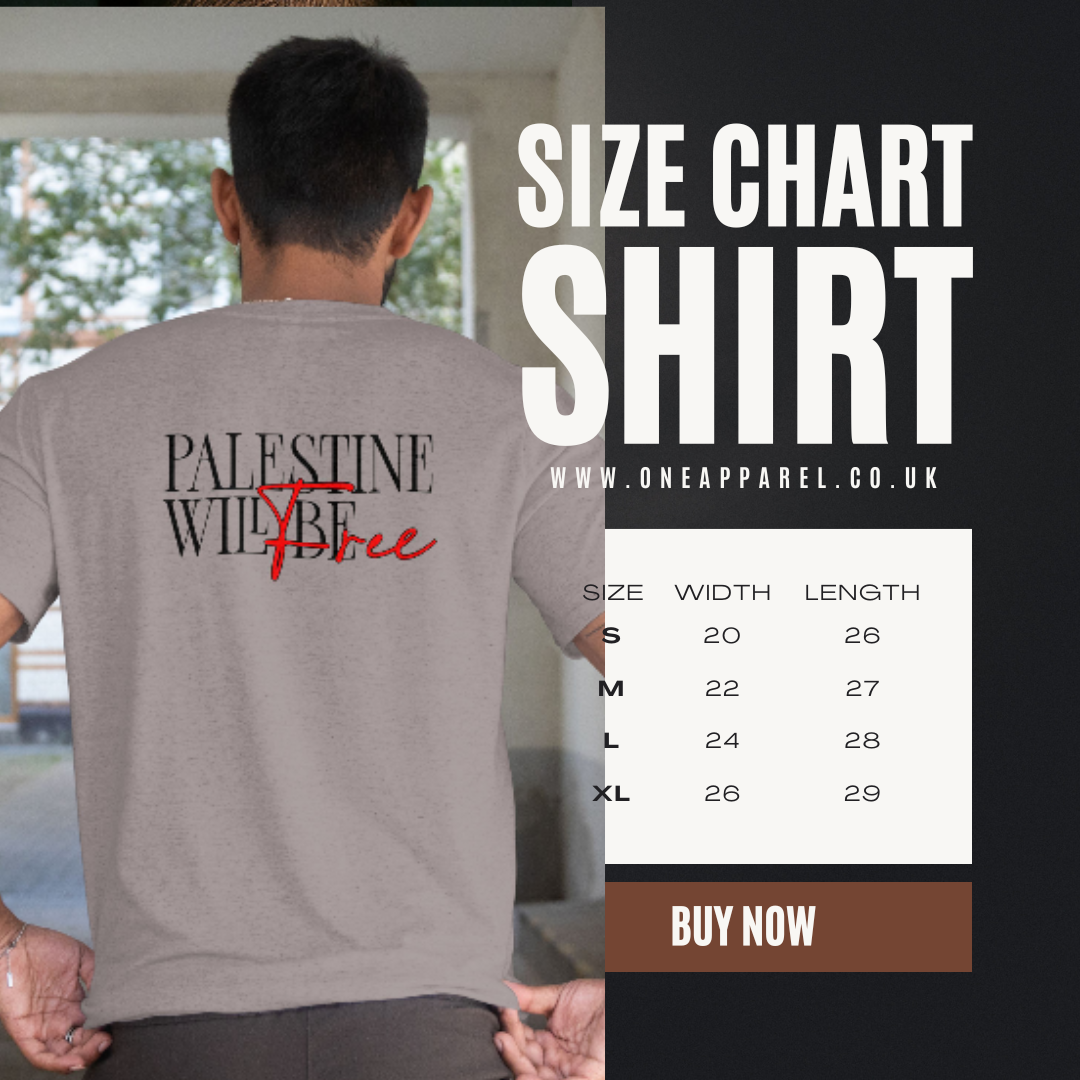 Stand for Justice – Palestine Will Be Free Tee - Graphite Heather