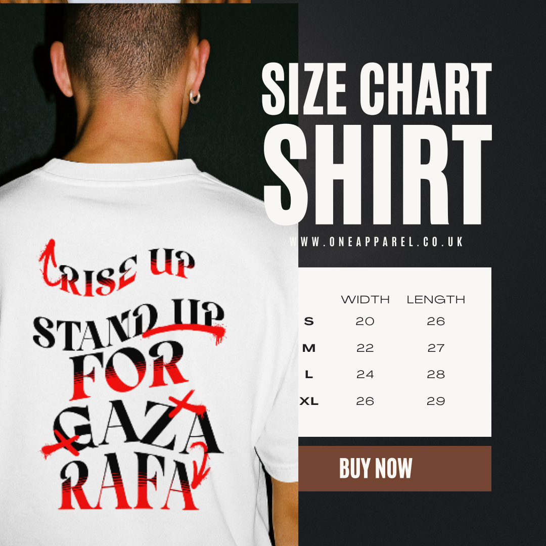 Stand up for Gaza statement tee - white