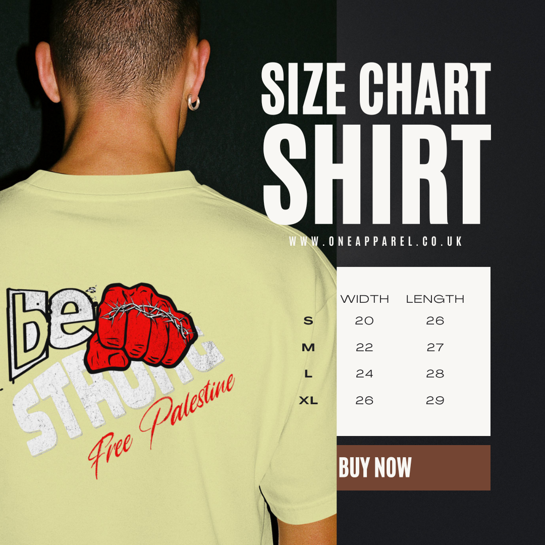 Free Palestine tee shirt in off white- with red and white graphic design