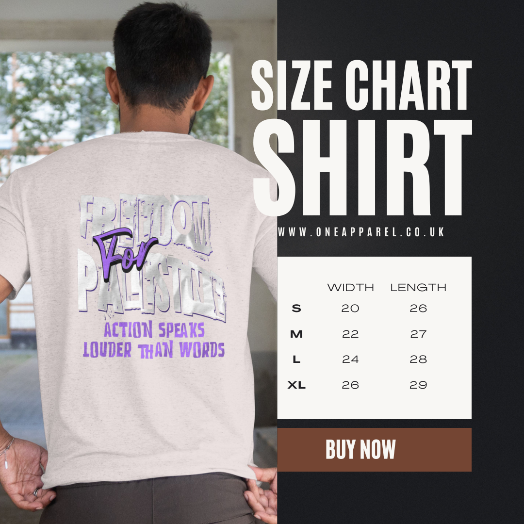 Freedom for Palestine tee in sport grey with white and purple text