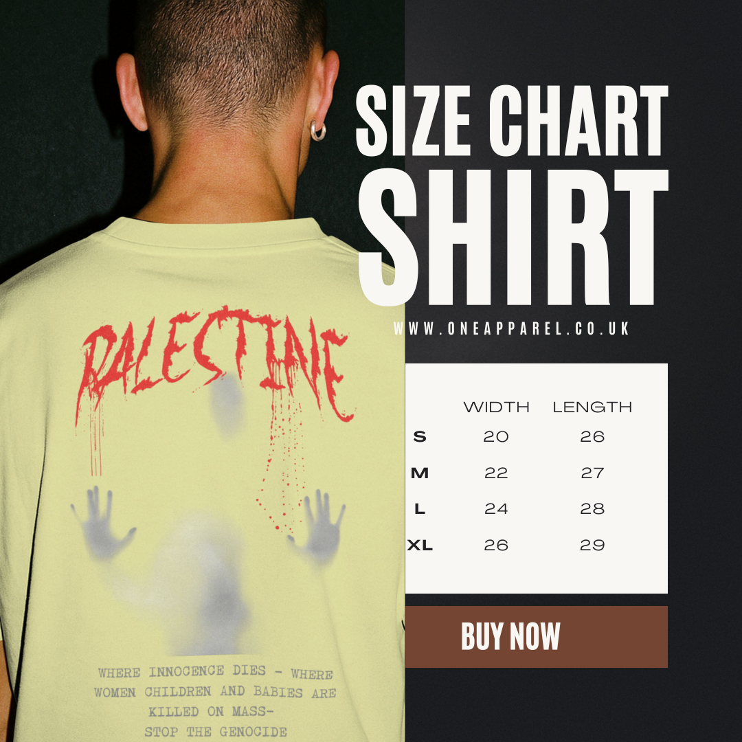 Palestine- ghost graphic tee in offwhite