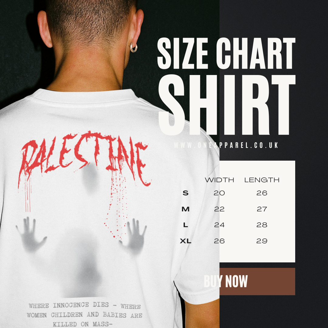 Palestine- ghost graphic tee in white