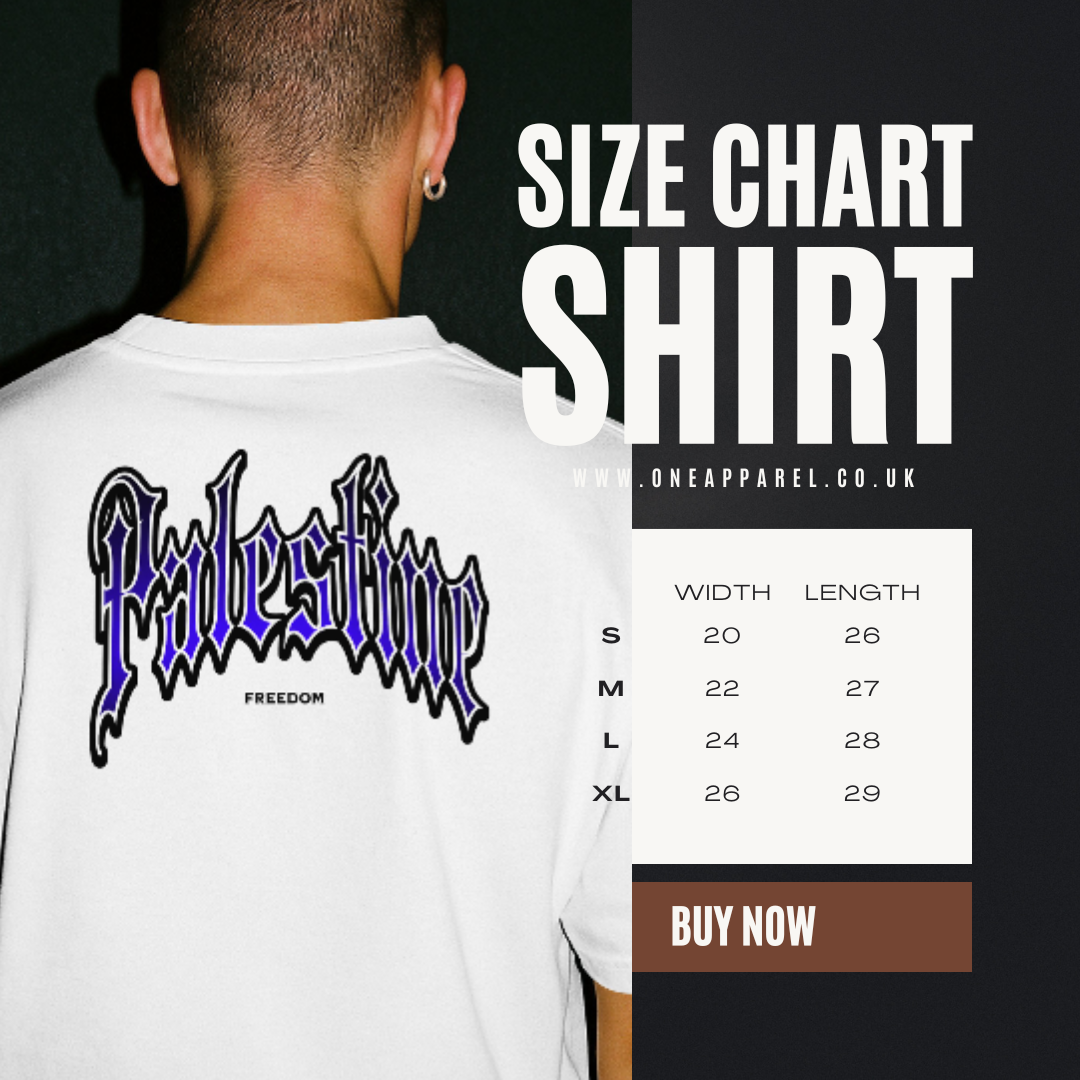 Palestine- Freedom Gothic tee - white