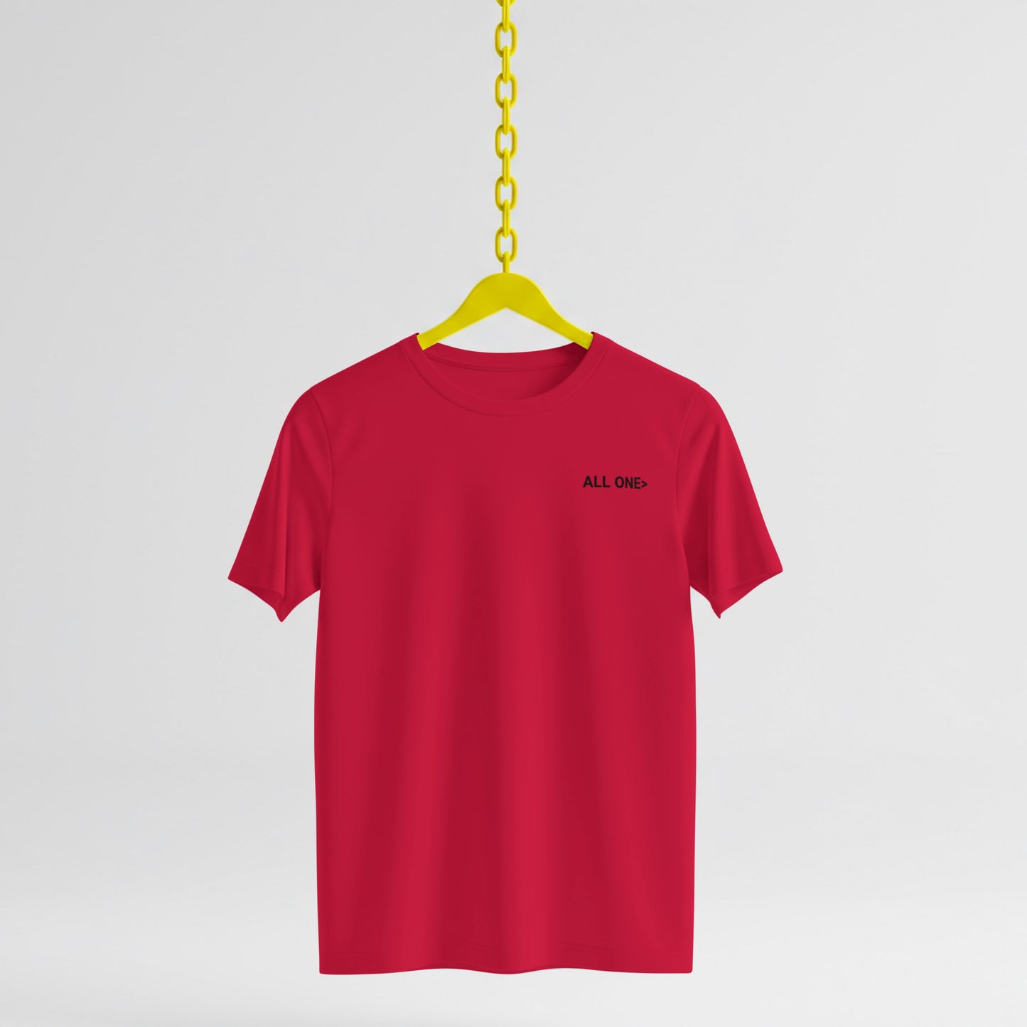 Free Palestine- Never give up tee in red