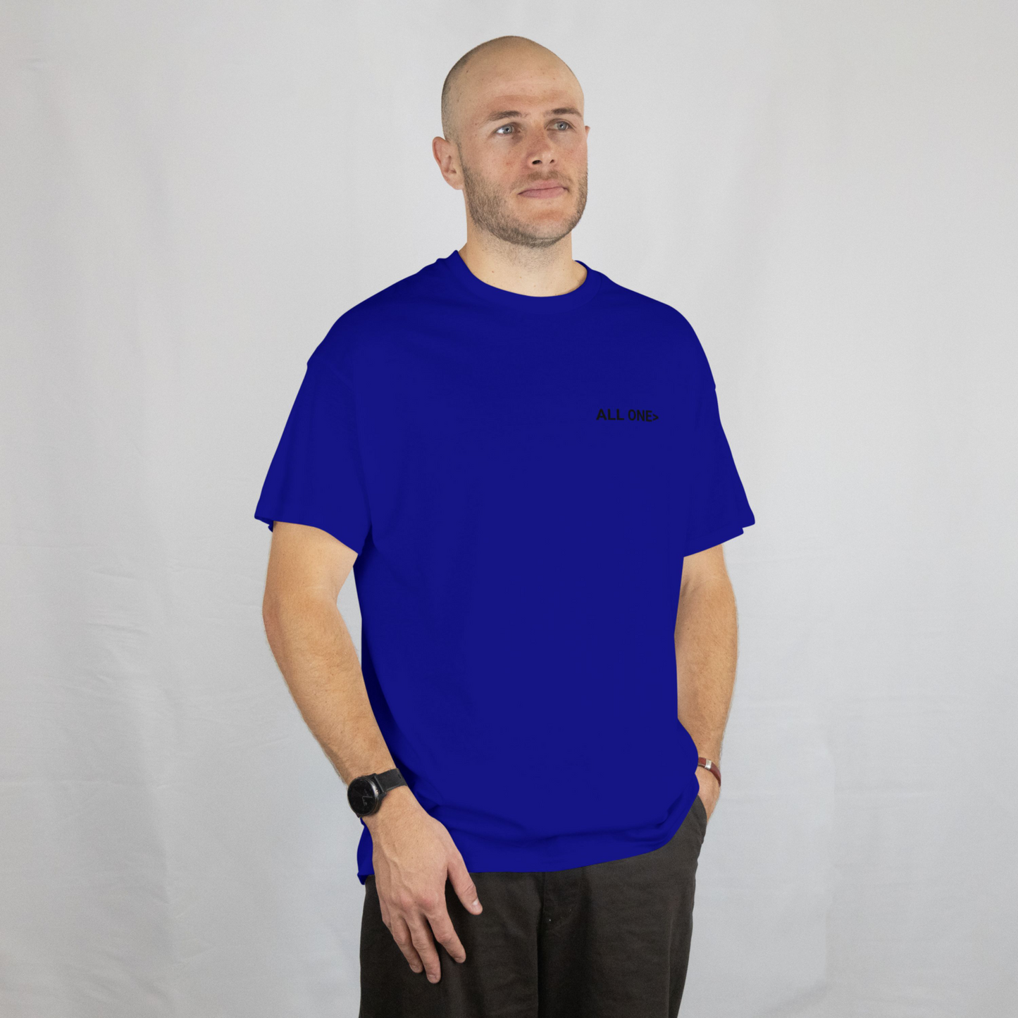 Stand up for Gaza statement tee - Royal blue