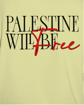 Stand for Justice – Palestine Will Be Free Tee - Off White
