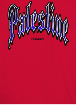 Palestine- Freedom Gothic tee- red