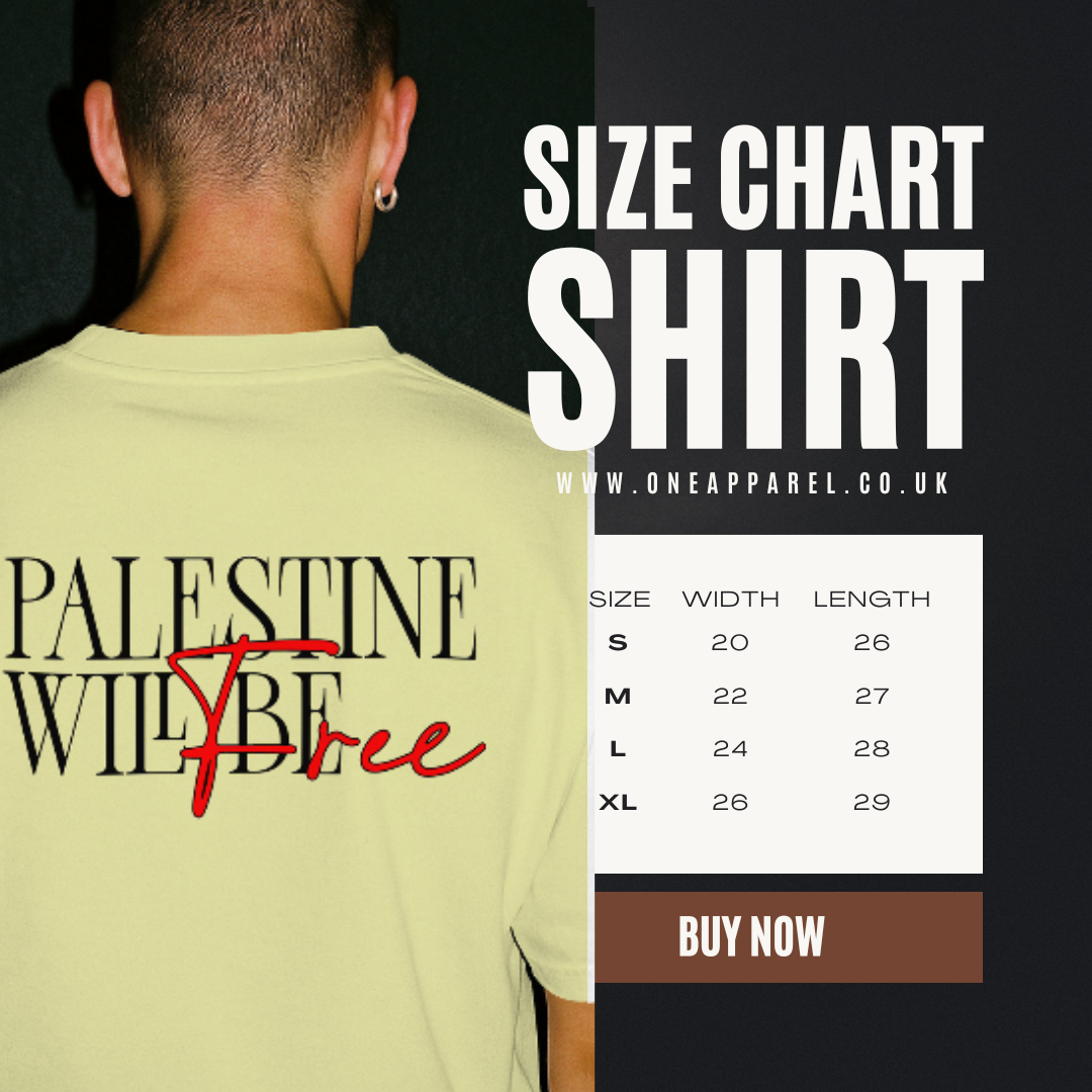 Stand for Justice – Palestine Will Be Free Tee - Off White