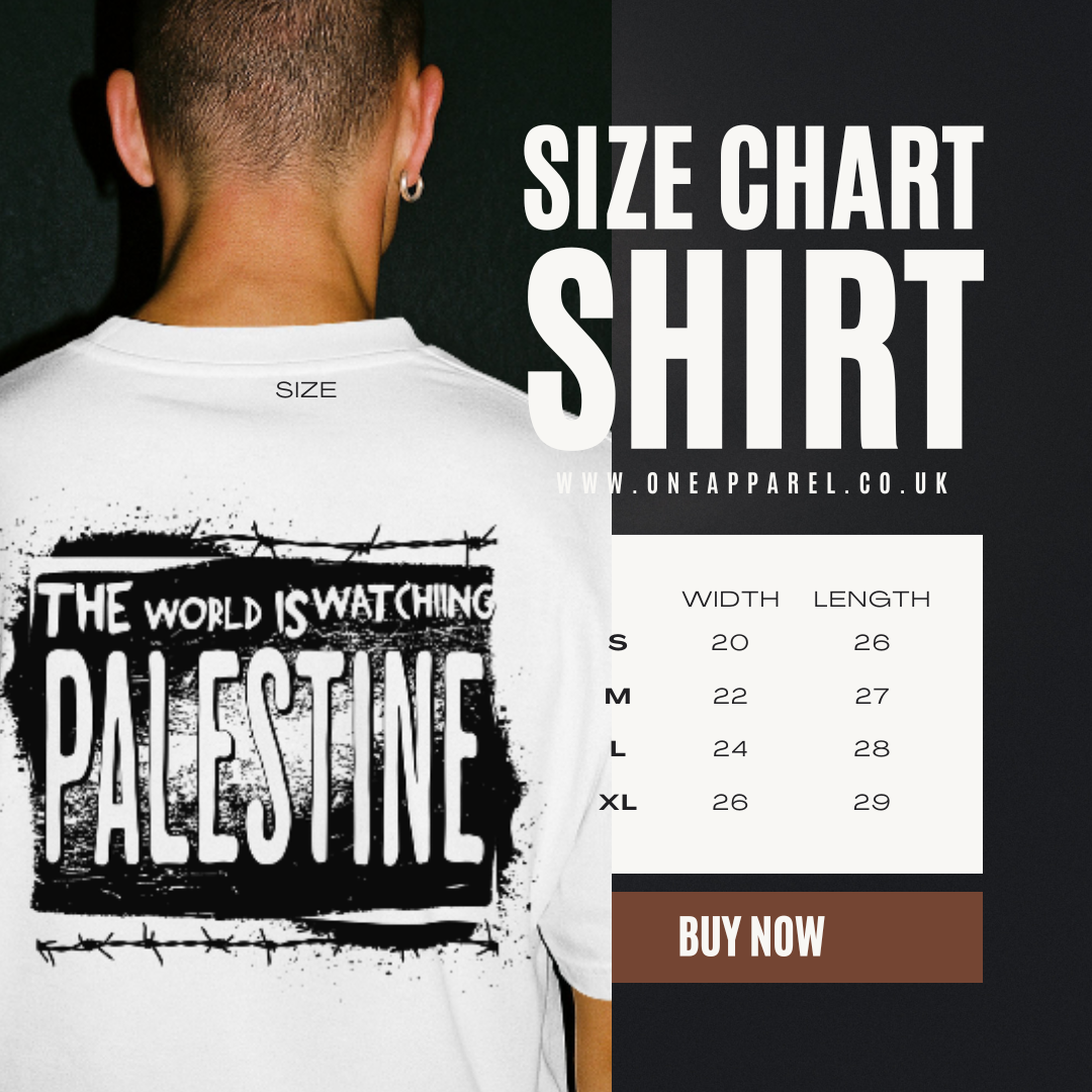 Eyes on Gaza - Statement Graphic Tee in white