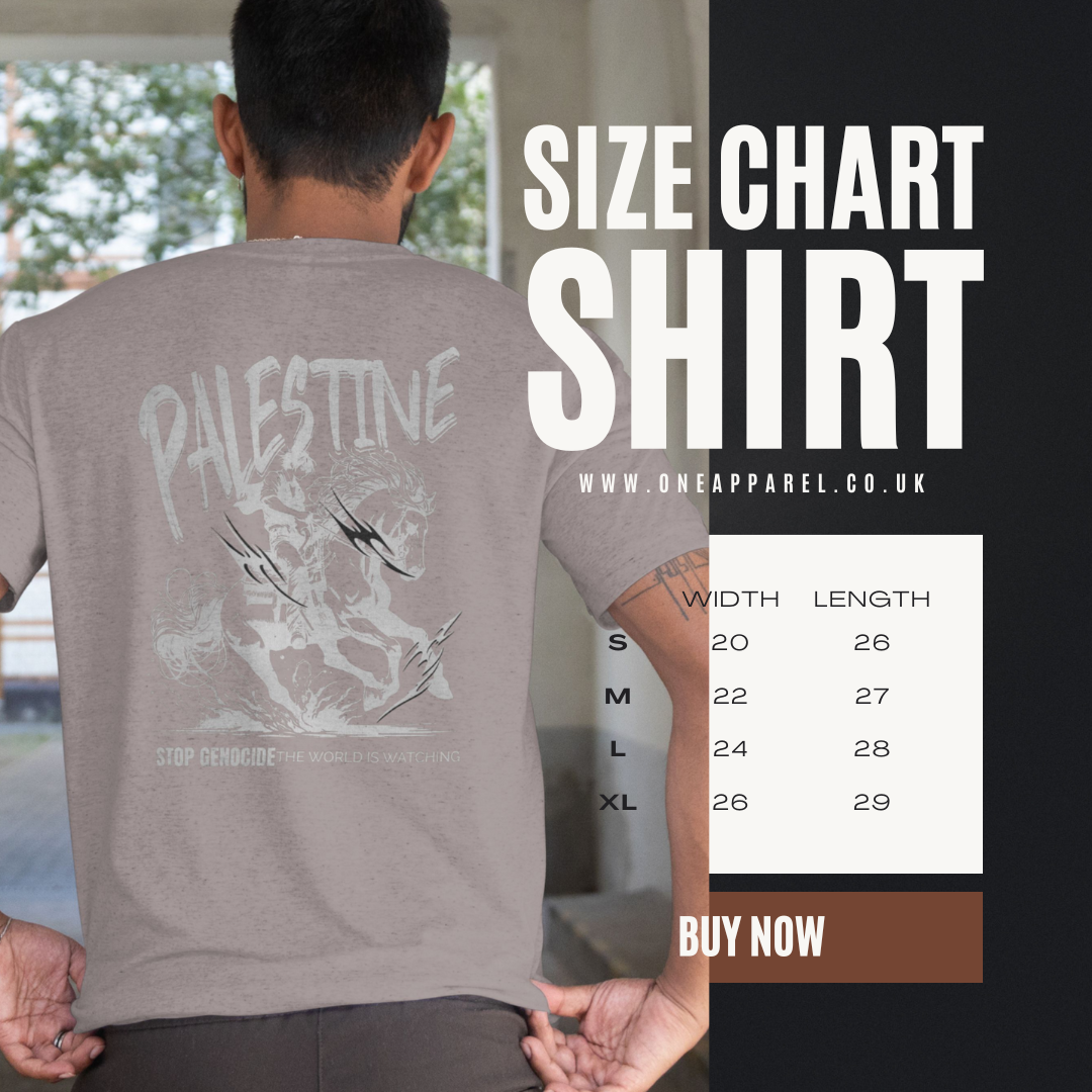 Free Palestine tee in Heather grey with silver horse design