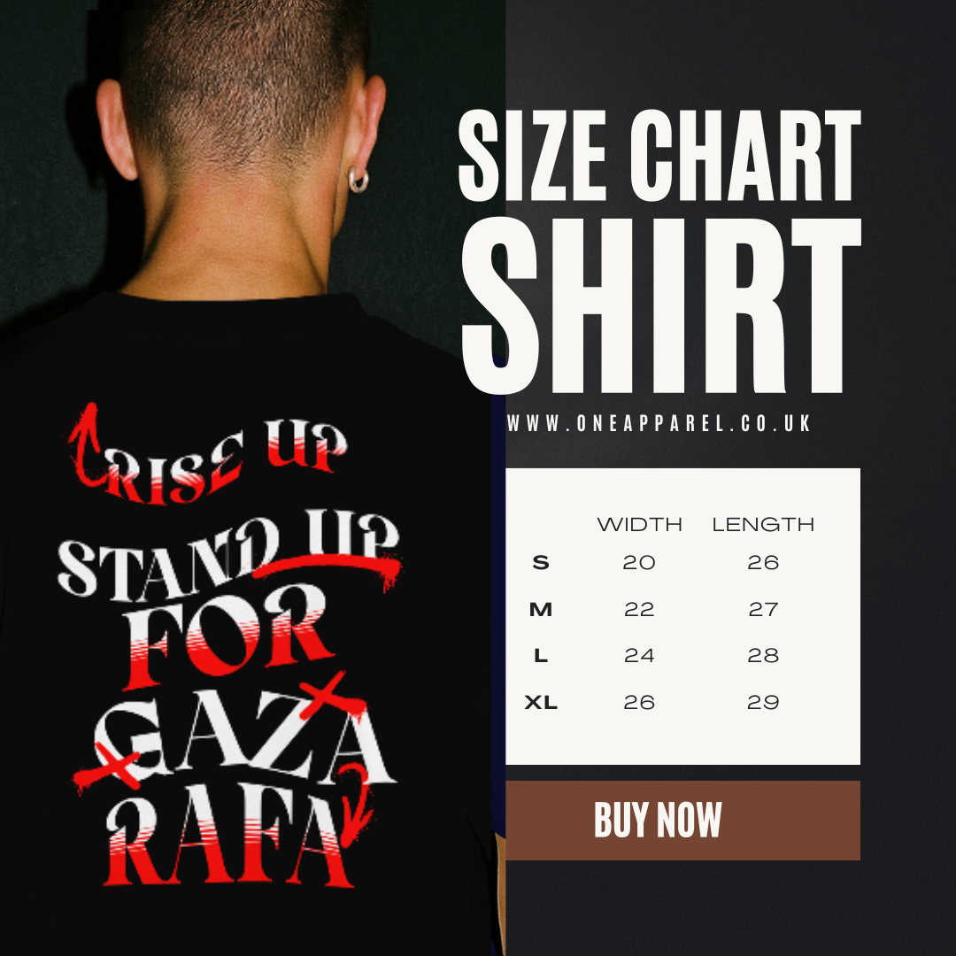 Stand up for Gaza statement tee - black