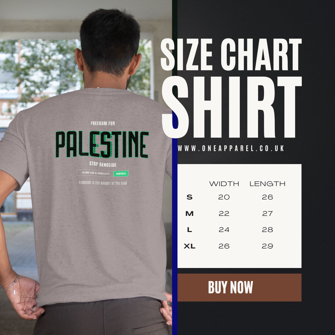 Freedom for Palestine men’s graphic T-shirt in graphite heather