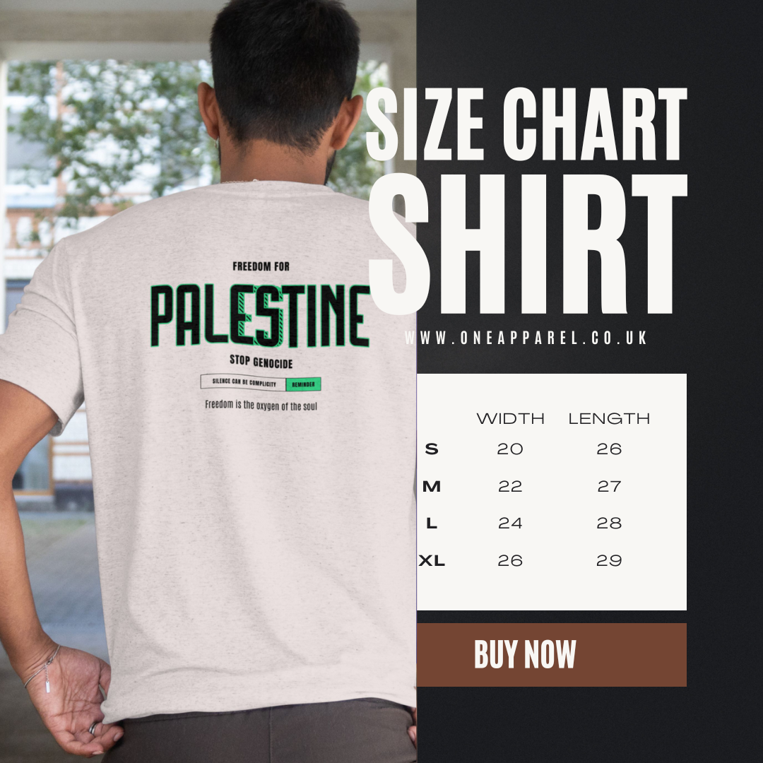Freedom for Palestine graphic T-shirt in sport grey with ( Black and green text)