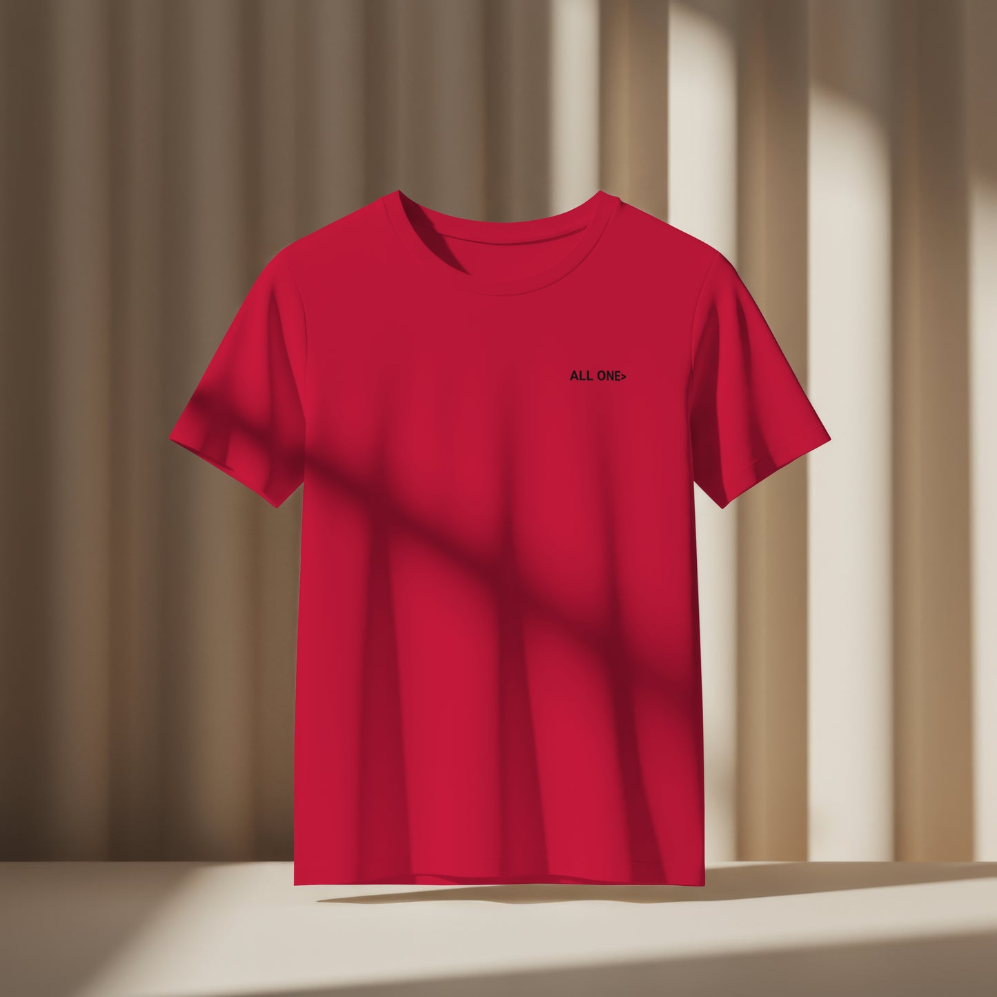 Free Palestine tee in red- with black horse graphic design