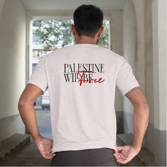 Stand for Justice – Palestine Will Be Free Tee - Sport grey