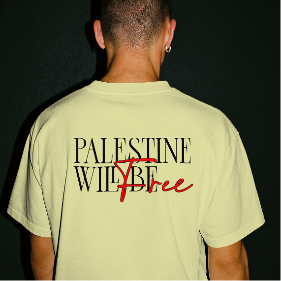 Stand for Justice – Palestine Will Be Free Tee - Off White