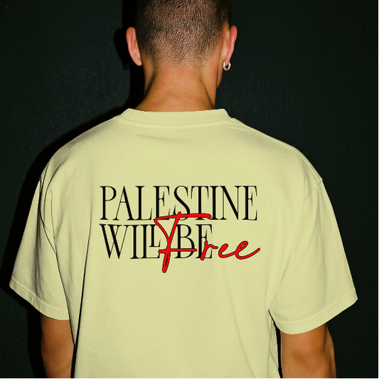 Stand for Justice – Palestine Will Be Free Tee - Off White