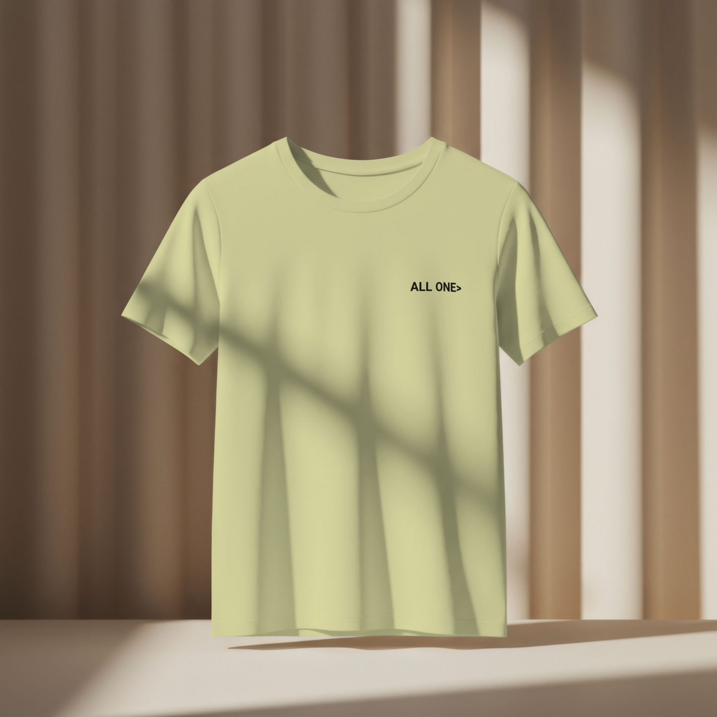 Freedom for Palestine tee in off white with white and purple text