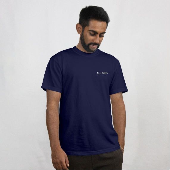 Eyes on Gaza - Statement Graphic Tee in navy